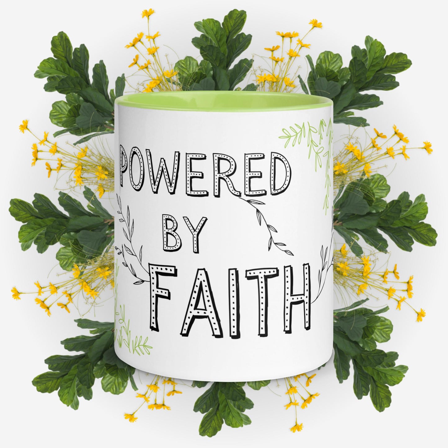 "Powered by Faith" - Mug